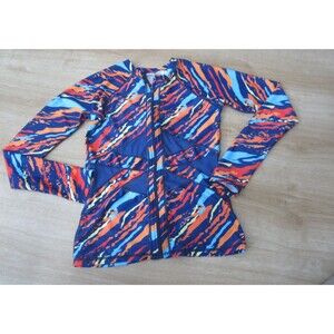 AXESEA Rashguard Women's 4 Long Sleeve Printed Swimsuit Shirt Full Zip UPF 50+